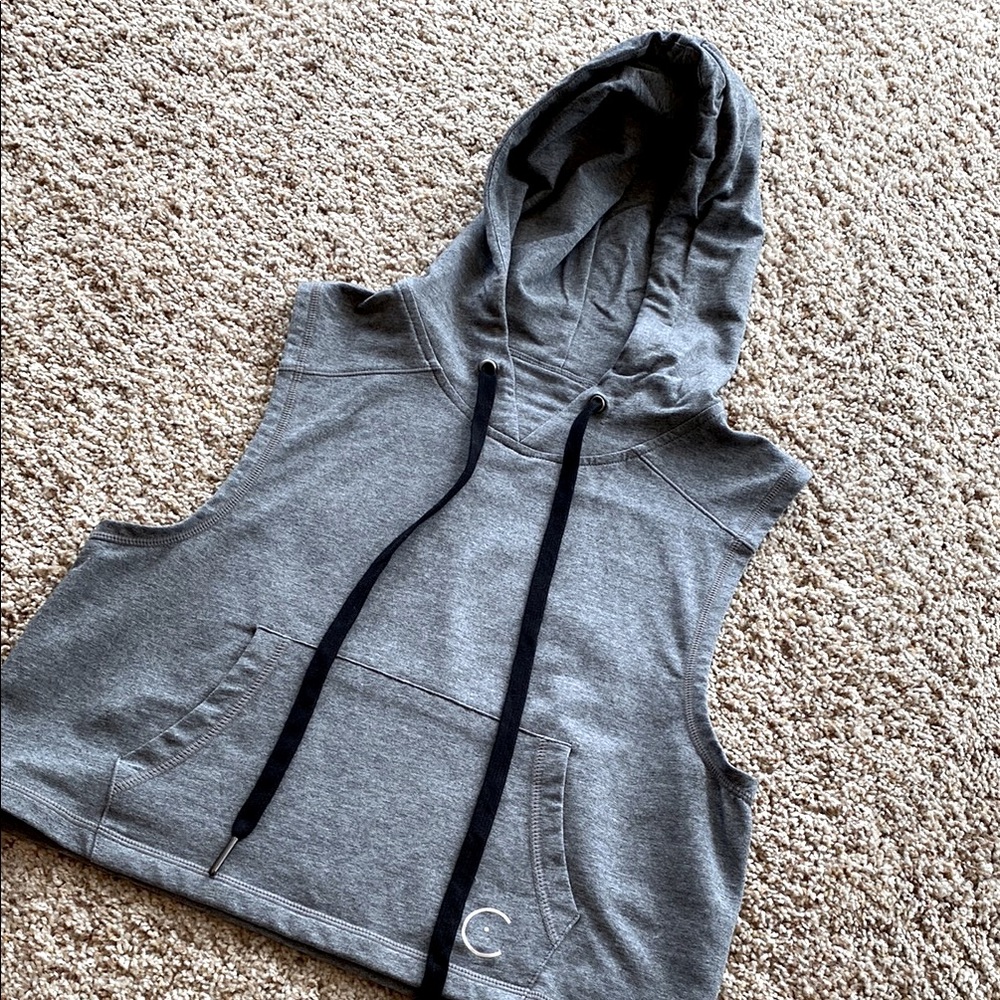 Brooke Ence Cropped Sleeveless Hoodie